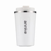 Tasse à café en acier inoxydable 13 oz, gobelet isotherme à double paroi sous vide avec couvercle, mug de voyage portable, incassable et étanche, thermos extérieur pour boissons chaudes et froides