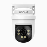 APT500 - Caméra de surveillance dôme filaire 5MP, orientation sur 350° et inclinaison sur 90°, vision nocturne infrarouge à 100 pieds, étanche IP65