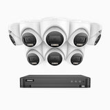 ADLK800 - Kit de surveillance CCTV filaire à double lumière 4K à 16 canaux avec 8 caméras, 3840x2160@20fps, f/1.6 Super Ouverture, signal de sortie 4-en-1, IP67