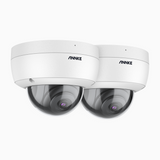 C800 - Lot de 2 Caméra de Surveillance extérieure PoE 4K, vision nocturne en couleur et infrarouge, Détection Personne-Véhicule, Microphone intégré, Champ de vision de 96°, IP67, RTSP pris en charge