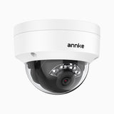 C500D - Caméra de surveillance dôme PoE extérieure 3K, vision nocturne couleur et infrarouge, 3072 × 1728 à 20 ips, détection intelligente des personnes et des véhicules, microphone intégré, IP67