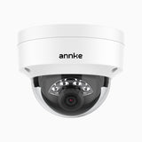 C500D - Caméra de surveillance dôme PoE extérieure 3K, vision nocturne couleur et infrarouge, 3072 × 1728 à 20 ips, détection intelligente des personnes et des véhicules, microphone intégré, IP67
