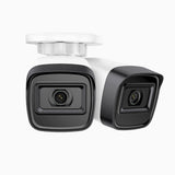 C300 – Lot de 2 2K 3MP Caméra IP de Surveillance PoE extérieure, vision nocturne EXIR 2.0, détection de mouvement, H.265+, étanchéité IP67