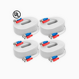 câbles d'alimentation vidéo BNC coupe-feu tout-en-un de 30 m, 100 % certifiés par l'UL