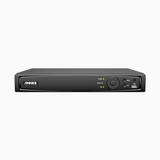 NVR PoE 4K 16 canaux, H.265+, 2 interfaces SATA, RTSP et ONVIF pris en charge, Fonctionne avec Alexa