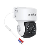ANNKE 1080P AHD Caméra De Surveillance Pour La Maison Avec Rotation 350° Et Inclinaison 90°, Vision Nocturne IR 30m, Objectif 3.6mm Pour Une Vision Claire, Caméra D'Extension Étanche IP65