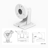 Support mural, compatible avec les caméras Hikvision / ANNKE de type turret