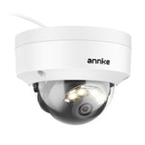 ANNKE Caméra PoE 4K 8MP Extérieure Dôme Surveillance IP, IK10 antivandale| Détection IA personnes/véhicules, Vision nocturne couleur, IP67, H.265+, Audio, Carte TF 512Go
