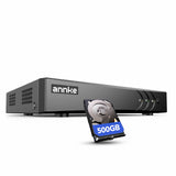ANNKE 3K/5MP Lite 4 Kanal CCTV DVR Recorder mit 500GB Festplatte, Person- und Fahrzeugerkennung, Enregistrement 24h/24, 5 in 1 Überwachungssystem DVR Recorder für 4 Analoge und 1 IP Kameras