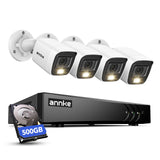 ANNKE Kit Caméra de Surveillance Exterieure 3K Lite DVR 8 Canaux, 500GB HDD, 1920 X 1080 Fil Extérieure Caméras de Vidéosurveillance, Détection de Personne/Véhicule, Vision Nocturne en Couleur, IP67
