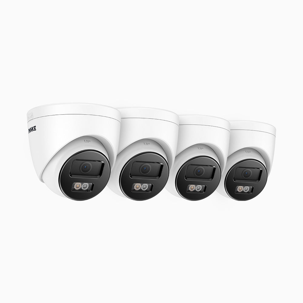 ANNKE-AC500 - Caméra de sécurité extérieure PoE double lumière 3K, vision  nocturne couleur et IR, résolution
