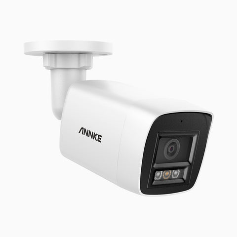 C1200 - Caméra de Surveillance extérieure PoE 4K 12MP, vision nocturne couleur et IR, détection humaine et véhiculaire, H.265+, microphone intégré, stockage local maximal de 512 Go, IP67