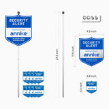 ANNKE Panneau de Vidéosurveillance 10" en Aluminium Robuste, avec Piquet de Sol et 8 Autocollants, Réfléchissant et Résistant à la Décoloration, pour Maison, Jardin et Propriété
