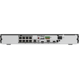 ANP800 - Enregistreur réseau (NVR) PoE H.265+ 4K à 8 canaux, bande passante sortante maximale de 160 Mbps, capacité de décodage 4K sur 2 canaux, soutien la détection de présence humaine et de véhicules, détection de périmètre