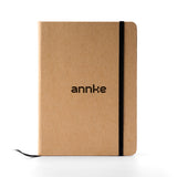 Carnet minimaliste en papier kraft avec élastique – Journal au style vintage pour étudiants, écrivains et usage professionnel – Carnet de voyage rigide, bloc-notes pour réunions, 80 feuilles – Format A5