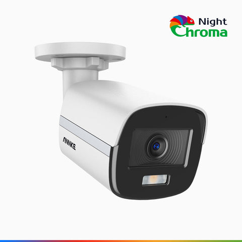 NightChroma<sup>TM</sup>  NCA500 - Caméra de sécurité extérieure TVI 3K, vision nocturne couleur Acme, Résolution de 2960 × 1665, Ouverture f/1.0 (0,001 lux), Microphone intégré, IP67, Version améliorée