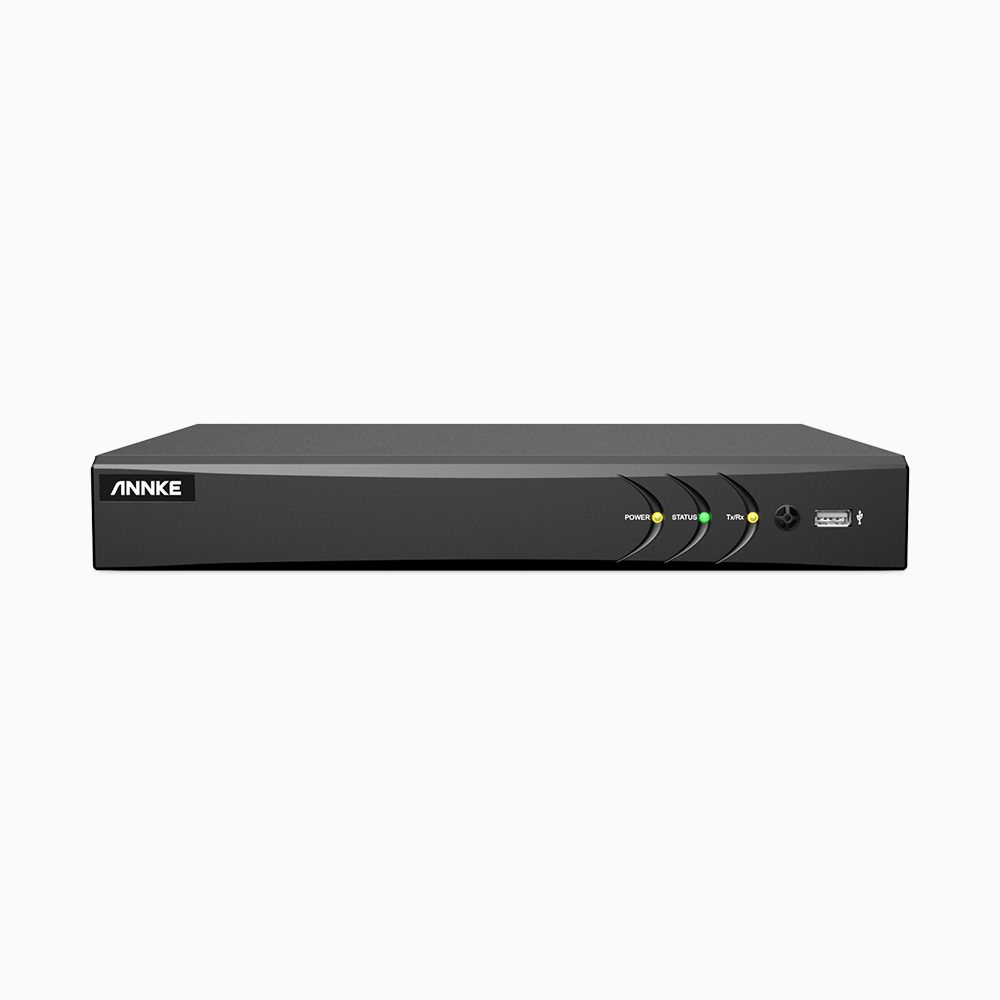 Enregistreur DVR 4K 8 canaux, Détection de personnes et de véhicules, H.265+, Prend en charge 8 caméras BNC et 2 caméras IP