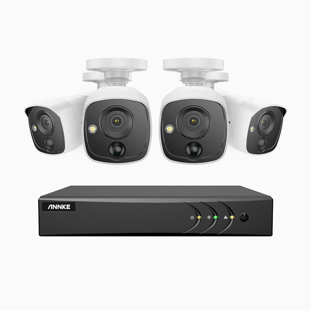 Caméra de sécurité filaire 1080p, 4 en 1 pour AHD/TVI/CVI/CVBS, caméra