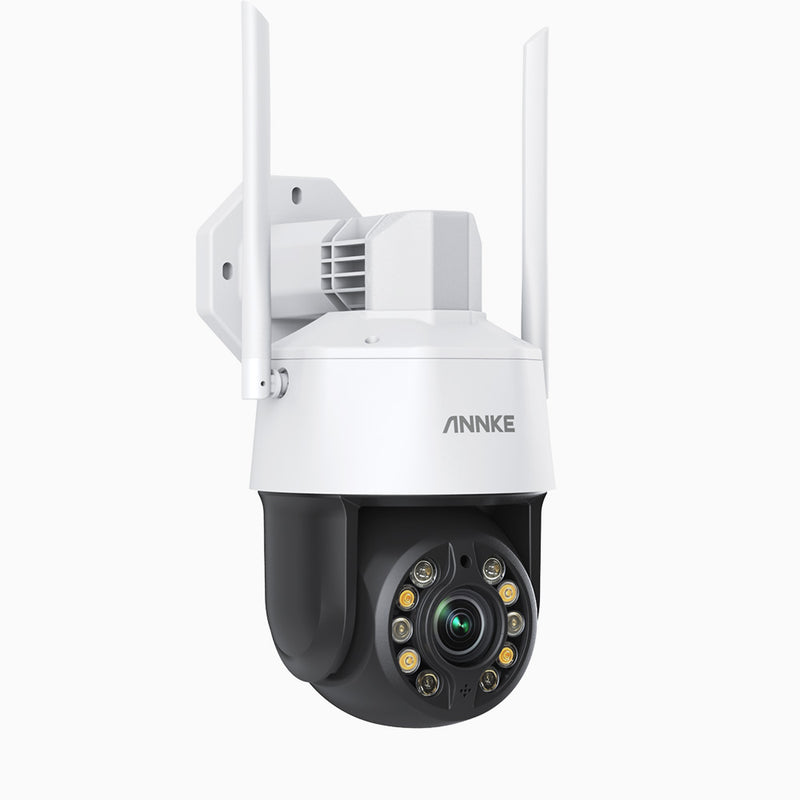WZ500 - Caméra de Surveillance PTZ WiFi 5MP, zoom optique 20X, vision nocturne infrarouge de 328 pieds, détection humaine AI & suivi automatique, audio bidirectionnel