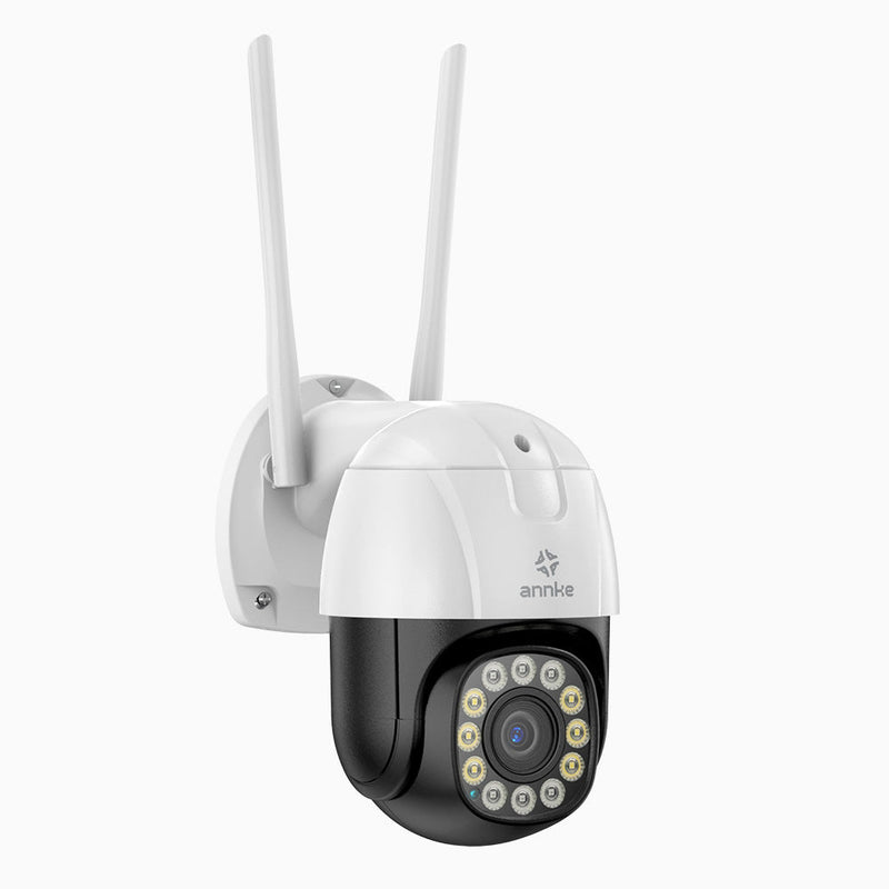 WZ505 - Caméra de Surveillance PTZ WiFi 5MP, zoom optique 5X, 350° Pan & 90° Tilt, vision nocturne couleur, audio bidirectionnel, Stockage Local Max. 128 Go & Cloud, Fonctionne avec Alexa