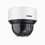 CZ500 Ultra - Caméra de Surveillance extérieure PoE dôme 4MP, 25X zoom optique, IK10 anti-vandalisme, objectif 4,8-120 mm, analyse intelligente du comportement, vision nocturne couleur, prise en charge des sirènes externes