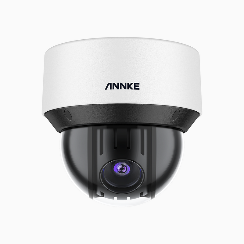 CZ500 Ultra - Caméra de Surveillance extérieure PoE dôme 4MP, 25X zoom optique, IK10 anti-vandalisme, objectif 4,8-12 mm, analyse intelligente du comportement, vision nocturne couleur, prise en charge des sirènes externes