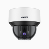 CZ500 Ultra - Caméra de Surveillance extérieure PoE dôme 4MP, 25X zoom optique, IK10 anti-vandalisme, objectif 4,8-120 mm, analyse intelligente du comportement, vision nocturne couleur, prise en charge des sirènes externes